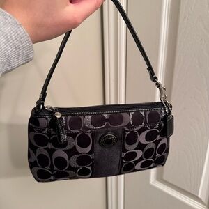 Coach C canvas purse